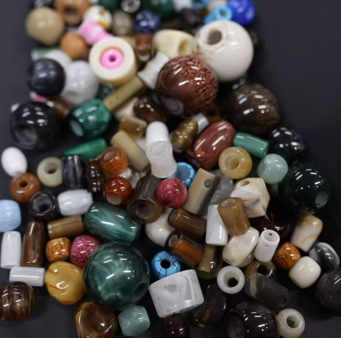 树脂珠光仿猫眼吊钟泳衣裤带饰品diy珠子配件彩色珠扣