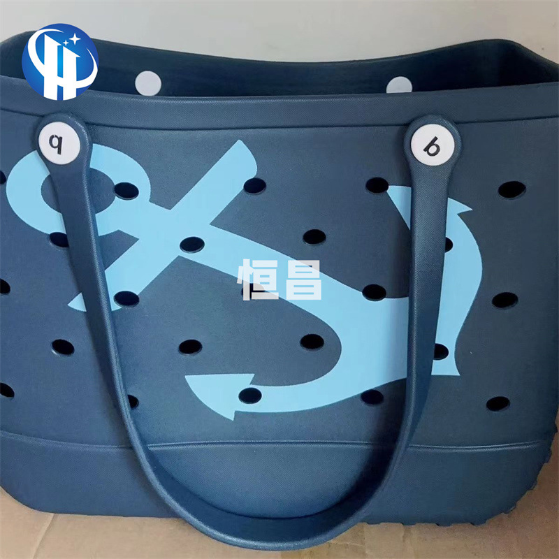 经典复古注塑印花eva洞洞包，度假必备大中小号沙滩装备收纳袋