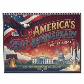 跨境America's 250th Anniversary Calendar50周年纪念日历134