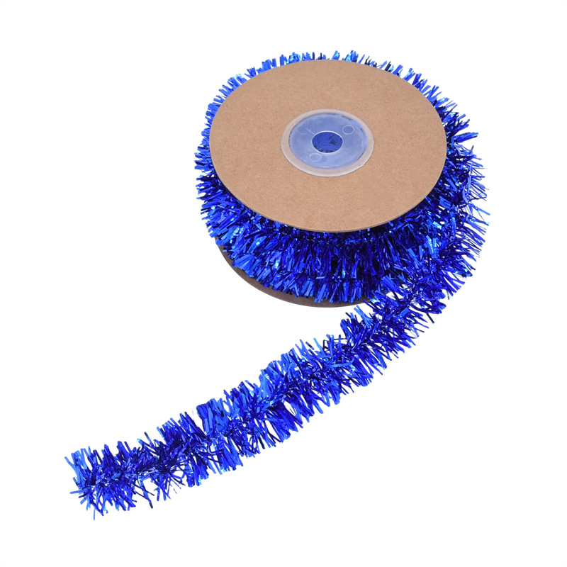 Navidad clásica decoración de árbol de Navidad colgante cinta de lana fiesta de cumpleaños escena de boda tira tira