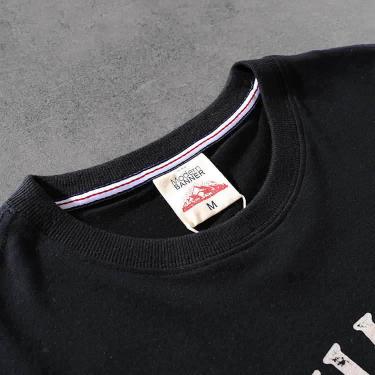 Modern banner spring/summer new American-style hair-grinding men's round-necked short-sleeved T-shirt youth half-sleeve M616 29