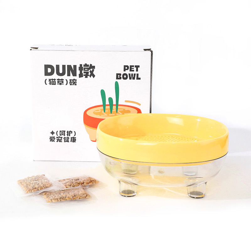 Cuenco de gato para mascotas de gran calibre, cuello, boca oblicua, cuenco de muelle lindo, cuenco de comida para gatos, utensilios de comida para mascotas, cuenco para perros, cuenco para perros