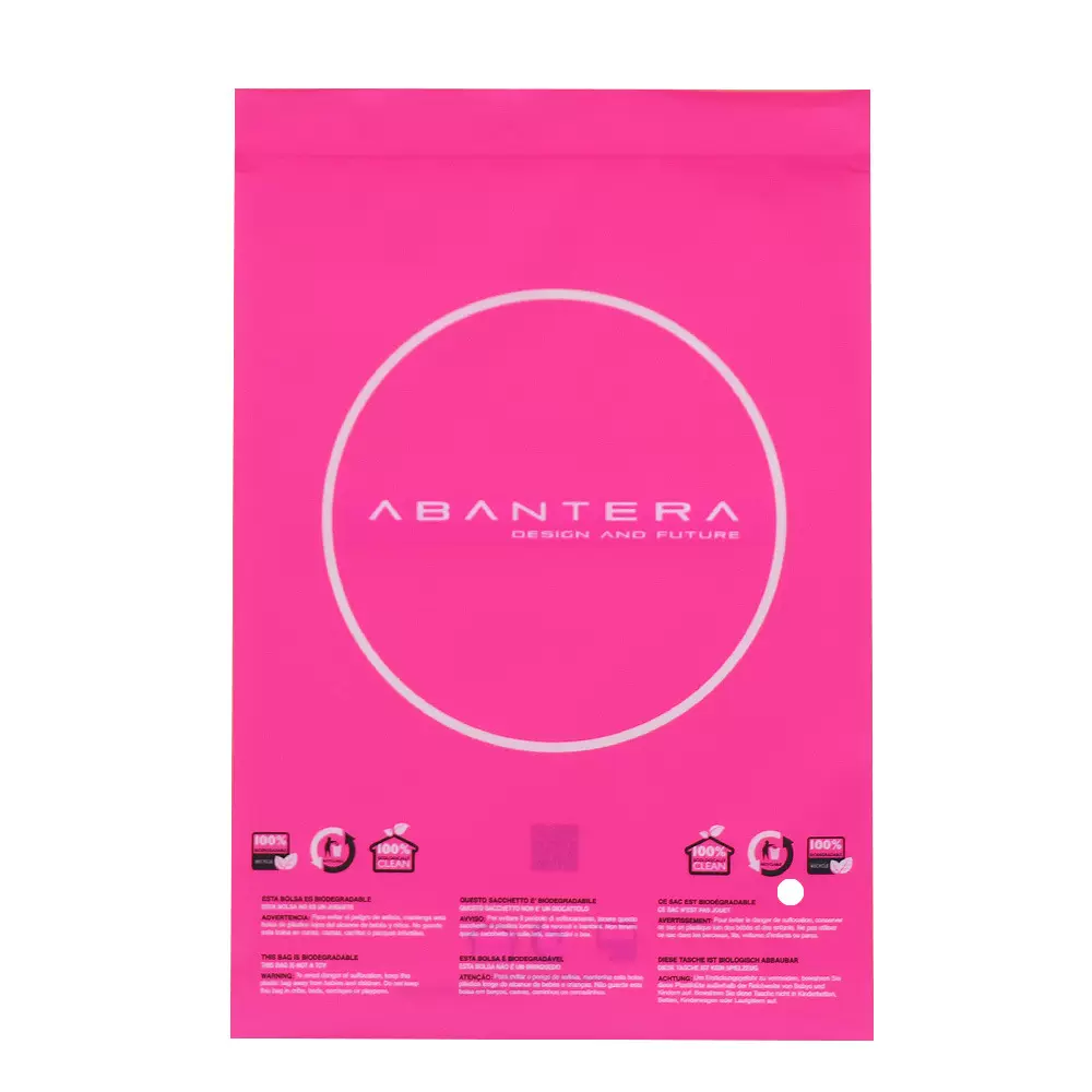 彩色包装袋荧光油墨彩色贴骨包装袋可回收磨砂袋自封袋可降解包装