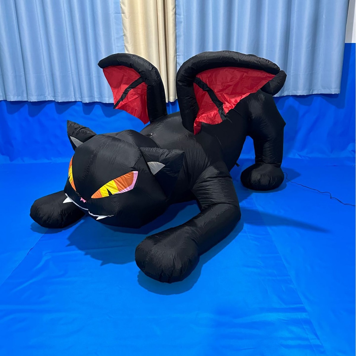 Transfronterizos para Halloween con luces inflables Gato negro decoración de Halloween fantasmas inflables modelo de aire