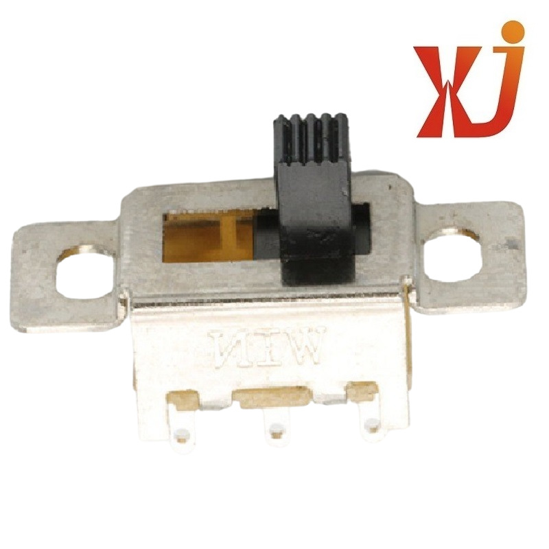 正拨2档滑动开关带耳朵  二位滑动开关6脚 2档拨动开关两位6脚