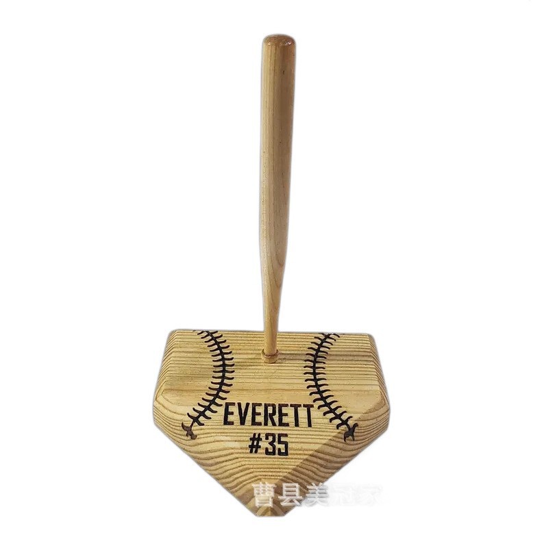 Wooden Ring Holder Baseball Ring Stand Ring Collection Display Stand Jewelry Rack Stacking Tournament Storage