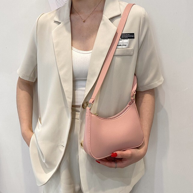 女性のためのバッグ 2025 新しいファッション韓国スタイルのシンプルなクロスボディバッグ女性のカジュアルバッグショルダーバッグ脇の下ハンドバッグトレンディな|undefined