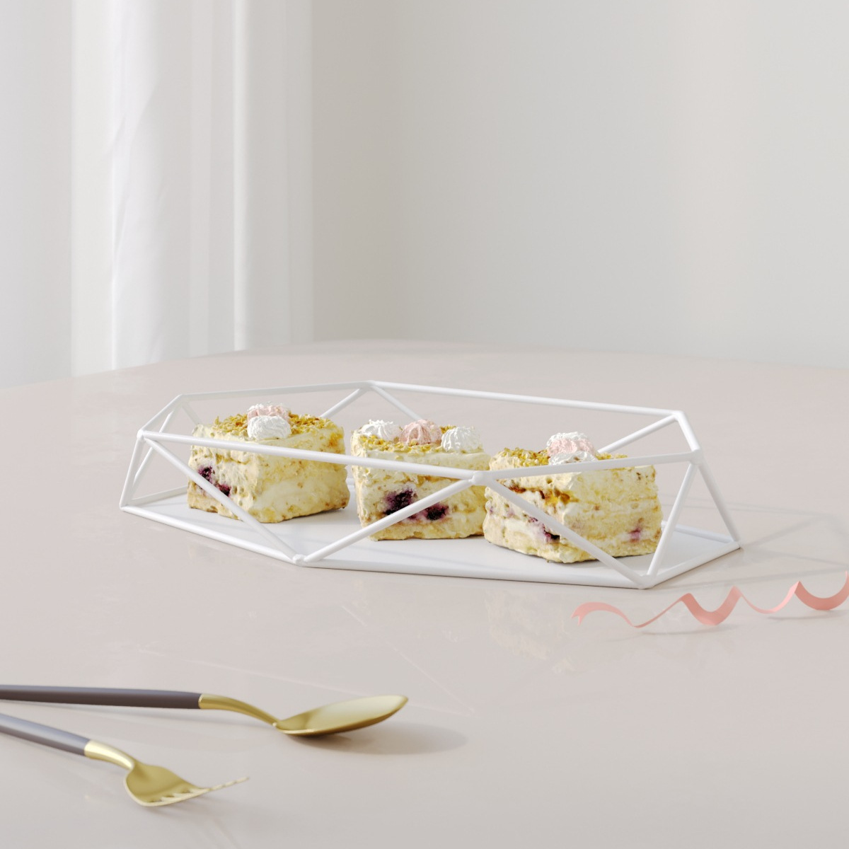 Decoración de postre estante de exhibición decoración de comida fría europea mesa de té pancake image 3