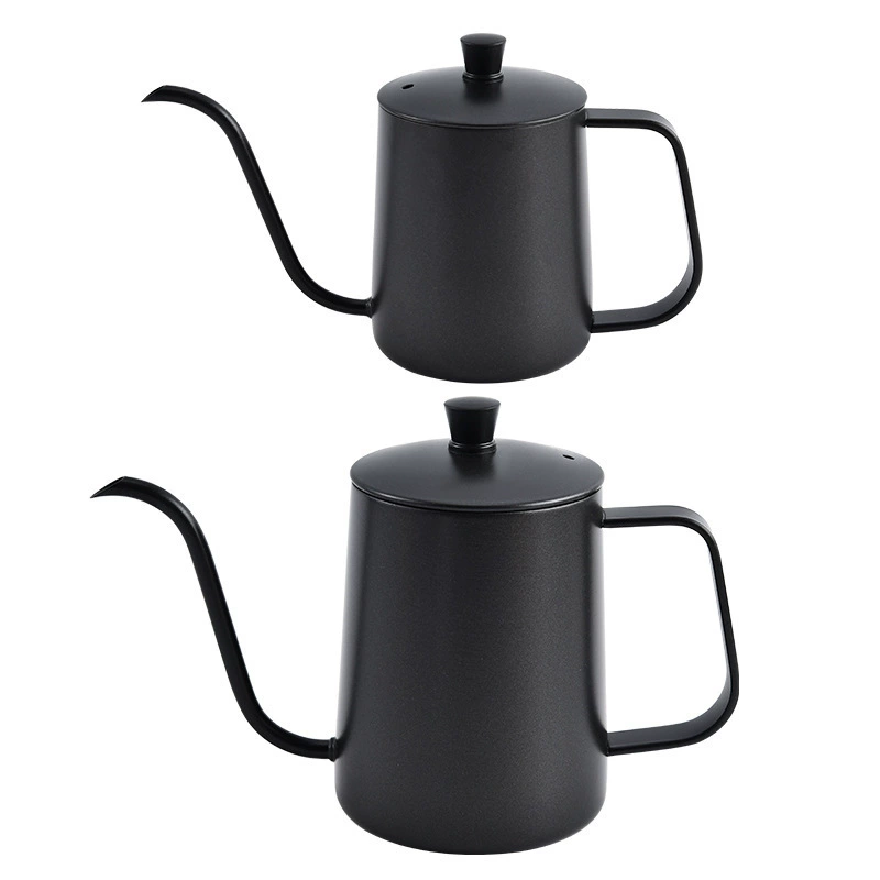 Black hardened small coffee pot stainless steel, increased thickness