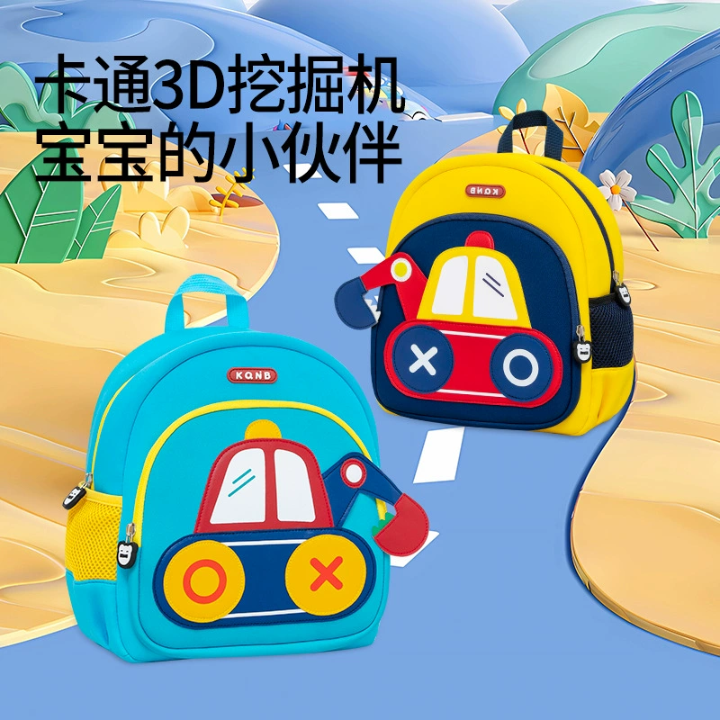 School bag for boys for kindergarten, children's backpack, new collection, diving, 3D, anti-lost
