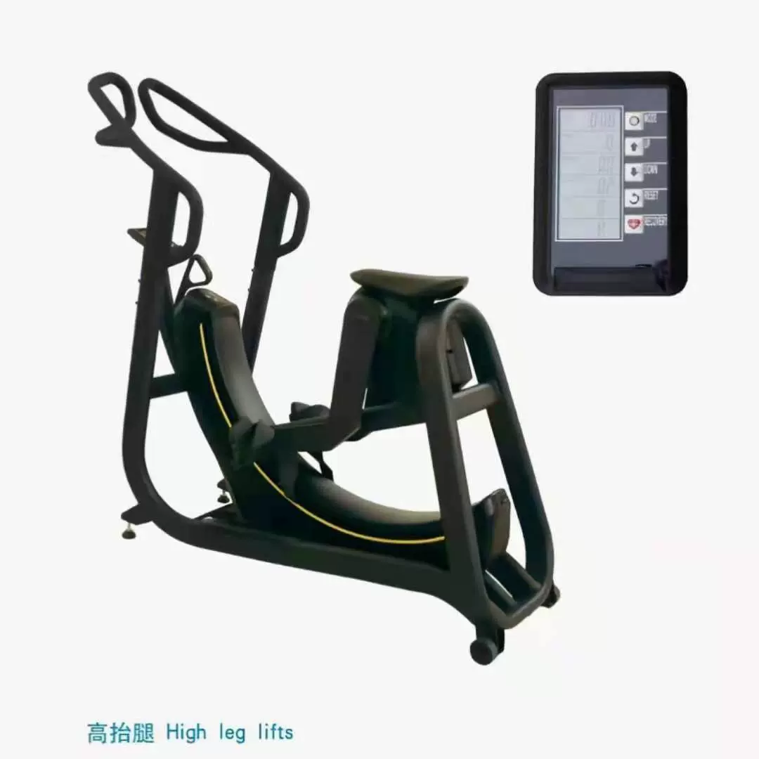 私教 健身房商用高抬腿健身车训练器 曲步滑翔椭圆训练机有氧骑行