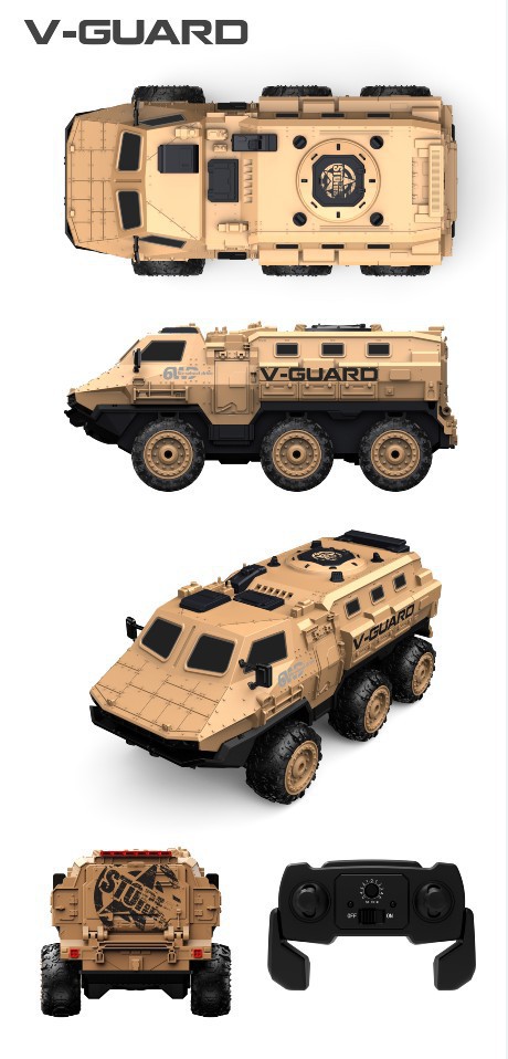 タカラ　1/6 12インチ　USジープ　US Military Vehicle CY-P602 Military Vehicle - 1/12 Scale RC Truck with 6 Wheels