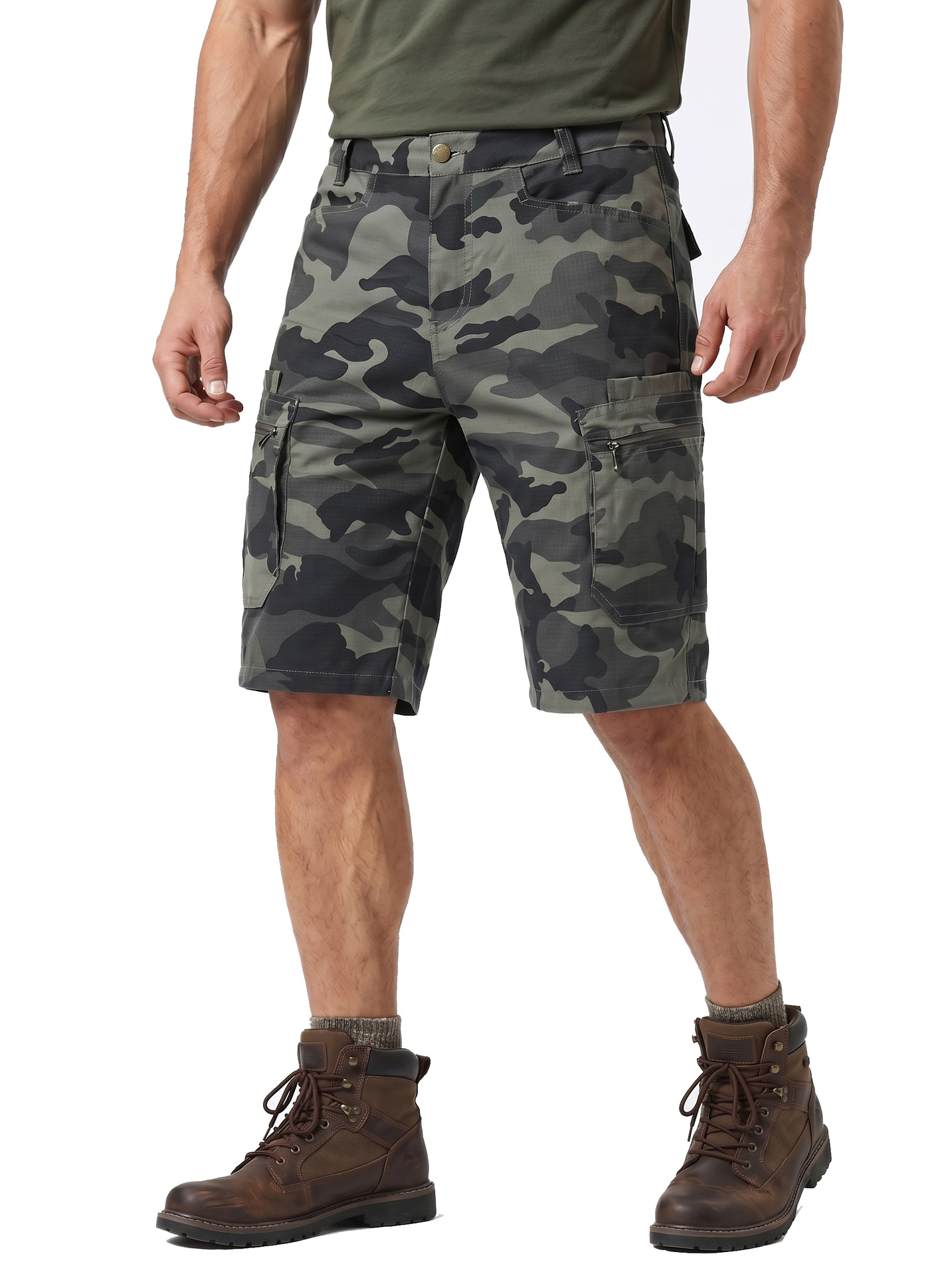 Fashionable camouflage beach shorts