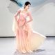 New Classical Practice Clothing, Spring Ode, Elegant and Fairy Chinese Dance Gradient Gauze Dress, Large Skirt Performance Clothing Set