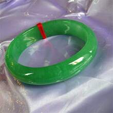 缅甸天然翡翠手镯a货冰糯种贵妃镯帝王绿玉手镯正圈满绿玉石手镯