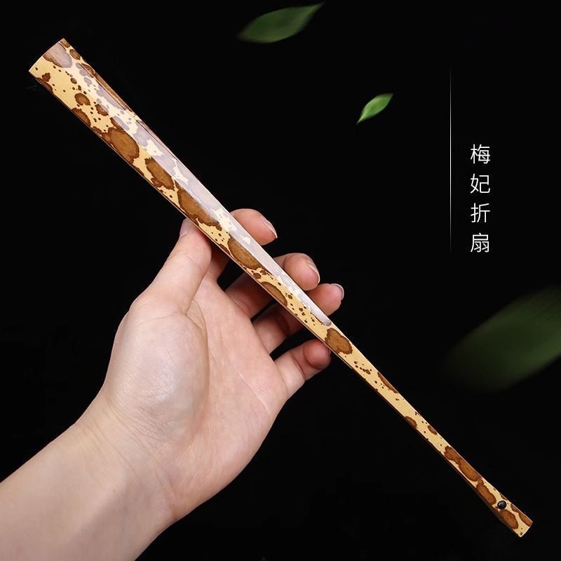 9.5寸梅妃宣纸折扇苏工中国风书法国画纯手工文玩扇子古风扇盒