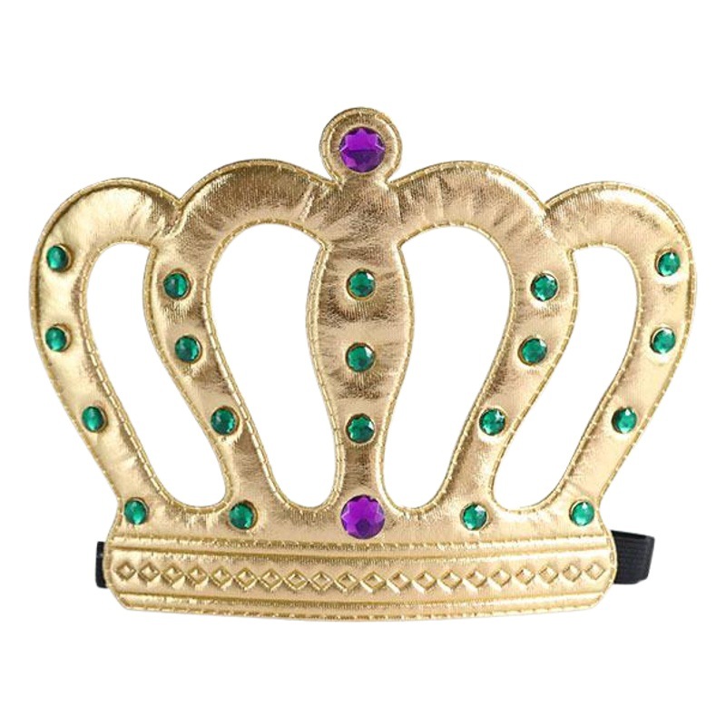 Corona de Rey de Tela para Niños para Fiestas de Cumpleaños