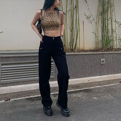 Design sense strap shoulder strap vest women's summer new style European and American style ins hot girl slimming chest showing back top trend 