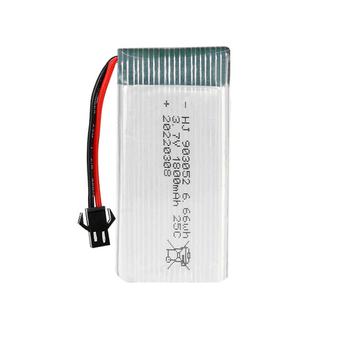 Factory sales 3.7V 1800mAh lithium polymer 25C high rate 903052 with protective plate model aircraft battery