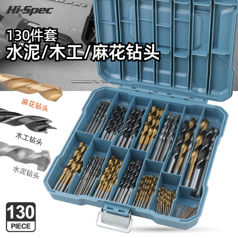 Комплект спиральных сверл 1-10mm комплект высокоскоростных стальных сверл пробить отверстия стальной металл столярный ручной сверло набор сверл