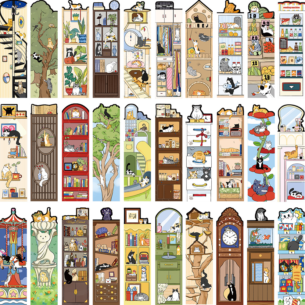 Micro-tinta, una variedad de estilos, marcadores, dibujos animados avanzados, arte antiguo, bricolaje, registros de lectura para estudiantes, marcadores exquisitos en papel