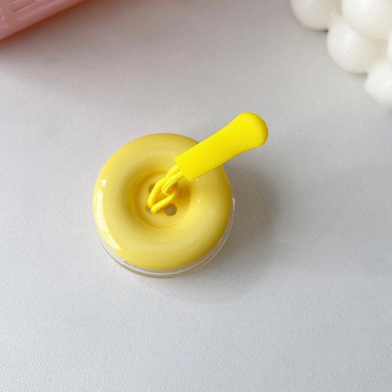 _0012_透明支架-纽扣毛毛虫-黄色