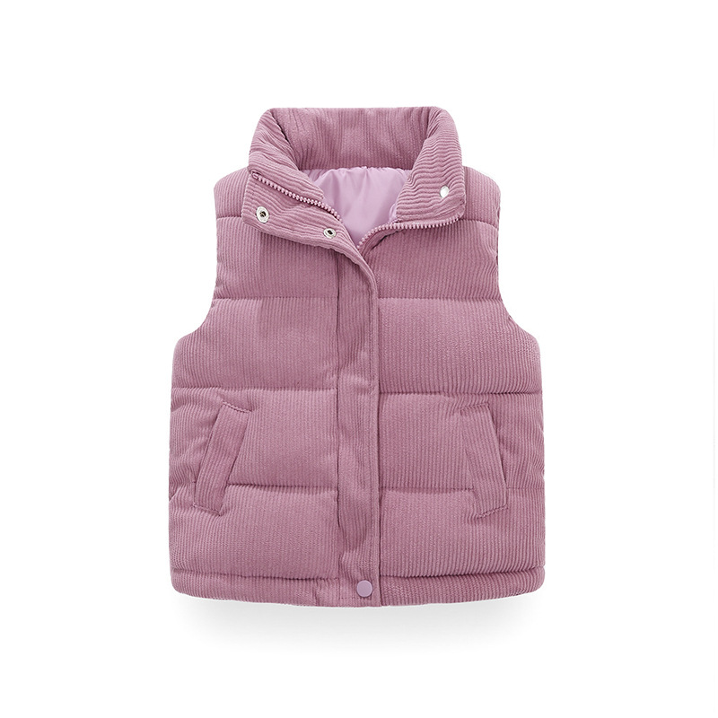 Baby chaleco 2025 nueva ropa de algodón para niños ropa de invierno para niños calentamiento de aire extranjero bebé caballo clip chaleco de algodón para niñas