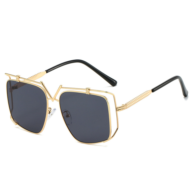 2025 cross-border new fashion luxury metal ins style street photography holiday tide men's and women's sunglasses trend sunglasses wholesale