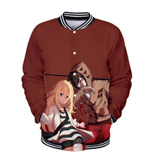 亚马逊AngelsOfDeath春秋印花潮牌韩版棒球服女款厂家批发休闲风