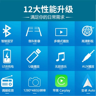 6.86inch Single-DIN Wired CarPlay Car mp5