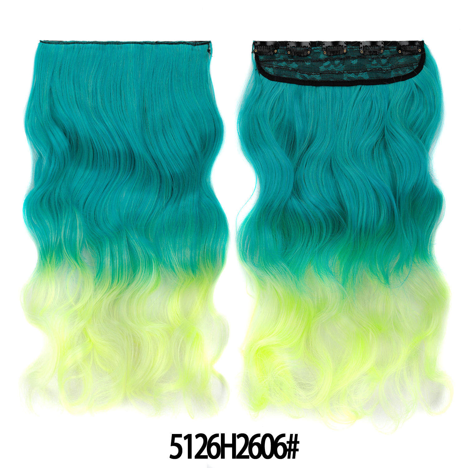 24 Peacock Green Gradient Vanilla Roll