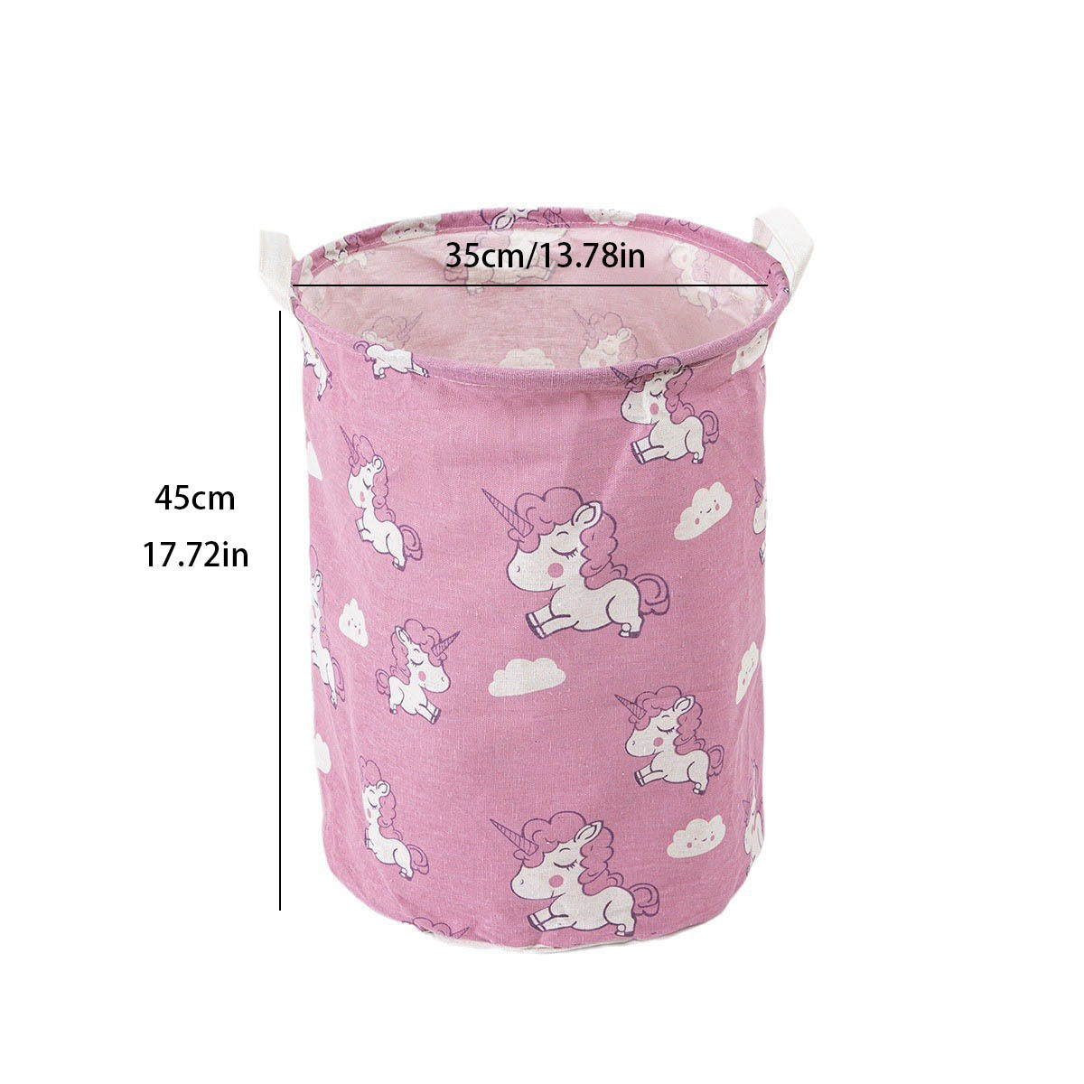 Cesta de almacenamiento de gran tamaño de dibujos animados al por mayor de fábrica cesta de almacenamiento de ropa sucia de juguete cesta de almacenamiento plegable de lino de algodón