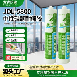 现货JDL-5800 中性硅酮耐候胶门窗外墙玻璃密封胶填缝胶批发