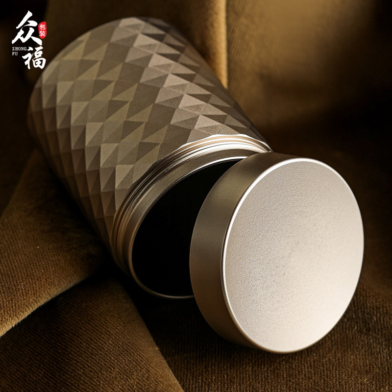 高級合金缶紅茶緑茶白茶茶葉缶貯蔵タンク中国式缶密封精品茶葉缶卸売り|undefined