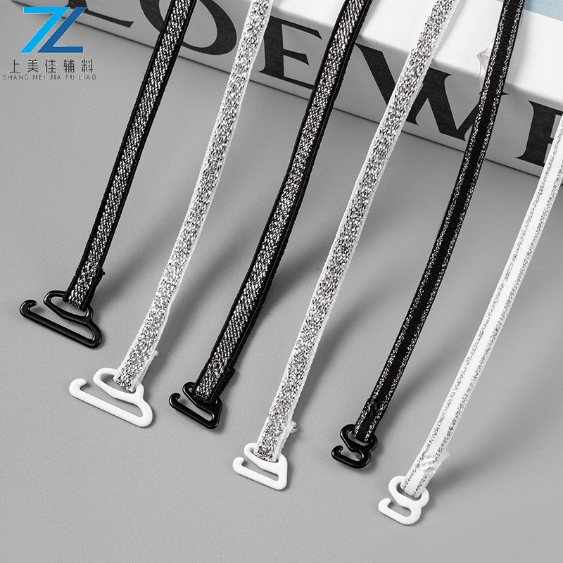 Underwear Shoulder Straps Silver Luxury Exposed Non-Slip Bra Straps Women's Summer Invisible Thin Bra Shoulder Strap Accessories Manufacturer Underwear Shoulder Straps Silver Luxury Exposed Non-Slip Bra Straps Women's Summer Invisible Thin Bra Shoulder Strap Accessories Manufacturer