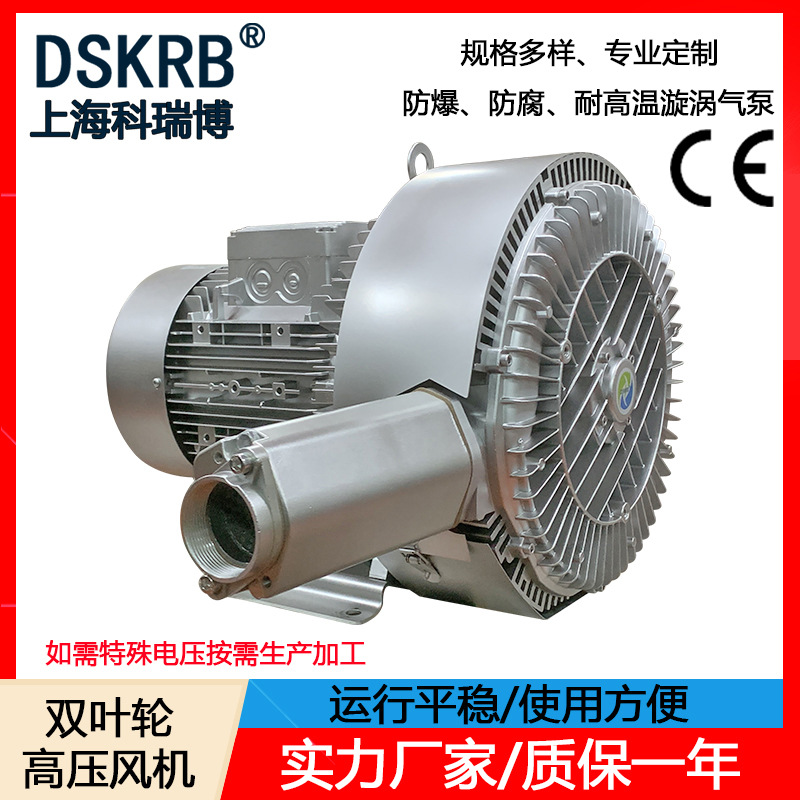 批发 18.5KW沼气发电用漩涡式气泵 大功率冷却塔空气循环高压风机