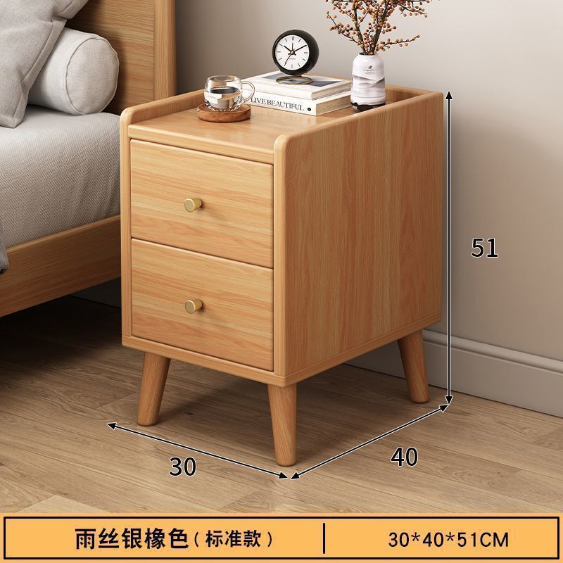 中式简易多层收纳架子床头柜小型窄小卧室现代家用小户简约床边柜|undefined