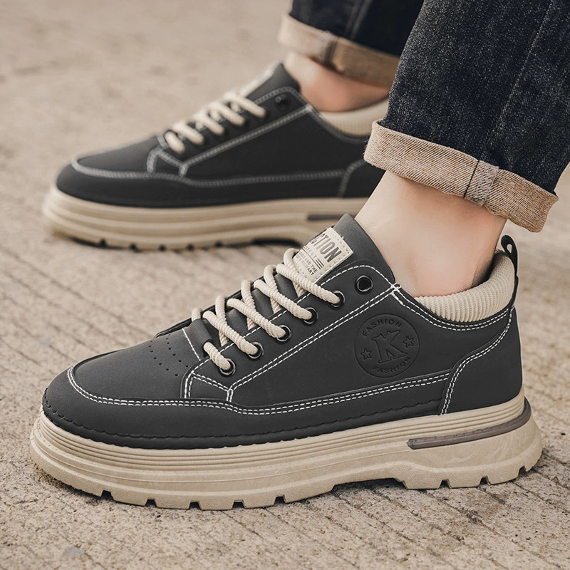 Мартенс, дышащая мужская трендовая обувь, универсальные кроссовки на платформе, тренд сезона