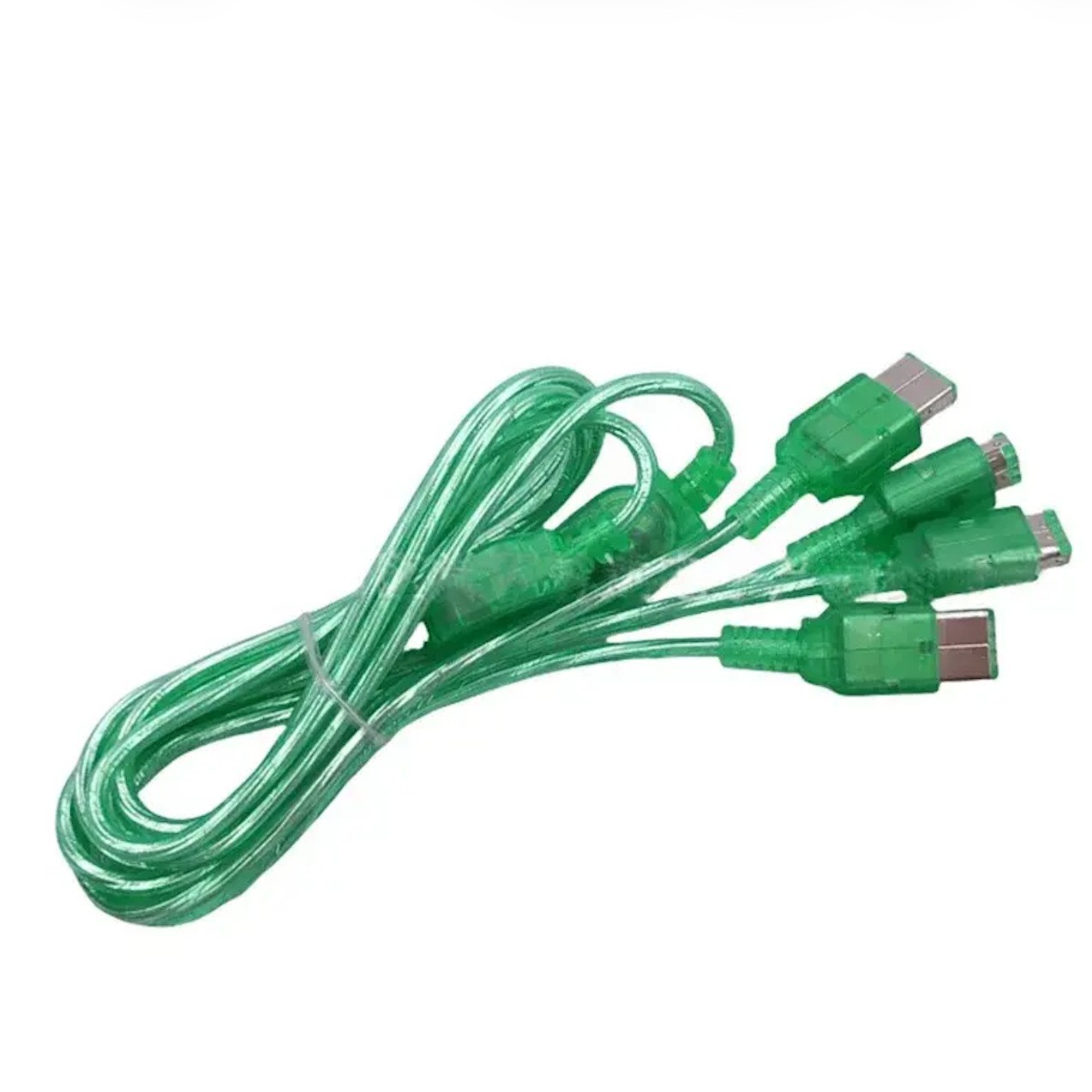 适用于GB/GBC/GBP四人对战线 对打线 四打线 透明绿色 1.5米现货