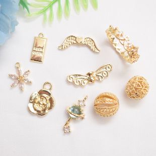 14K����ɫ ΢�÷�� �U���� ���������� diy��朴����������
