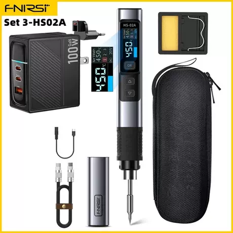 Hs-02a high-end b+c2c cable+100w charging head us standard+european adapter