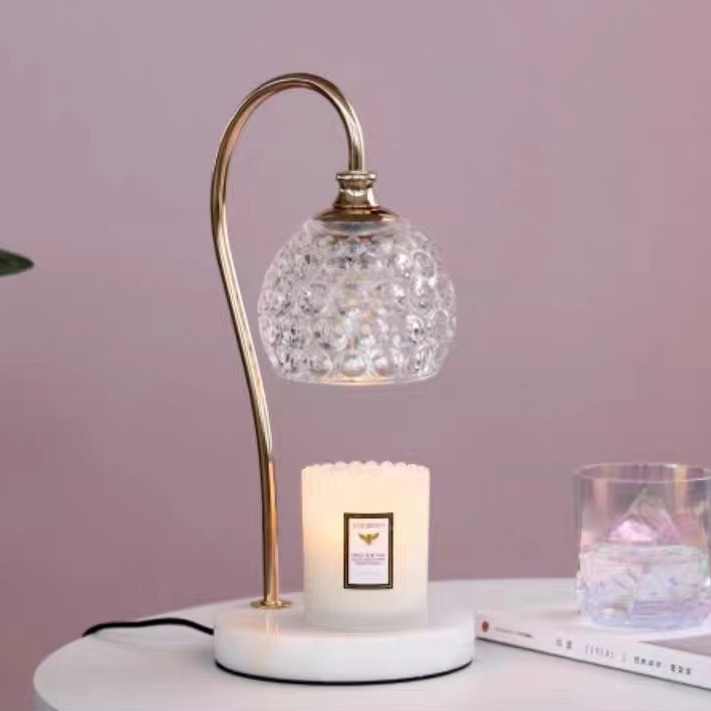 Lámpara de aromaterapia lámpara de fusión de cera nórdica madera maciza tiempo libre de humo fragancia vela japonesa simple lámpara de mesa decorativa lámpara de fusión de vela