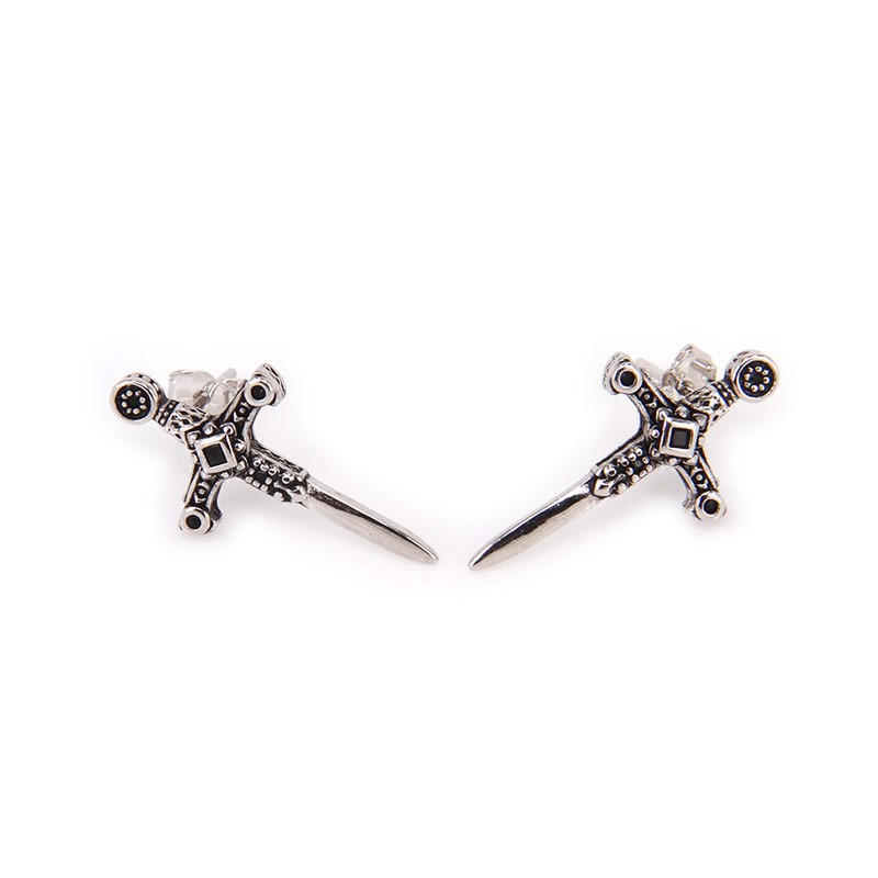 Cool Men’s Stud Earrings Minimalist Stainless Steel Hypoallergenic_voghion.com