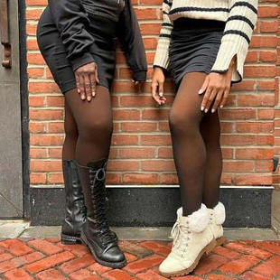 European and American black new fleece-lined leggings women's winter slimming transparent color one-piece pants high waist nylon plus size pantyhose