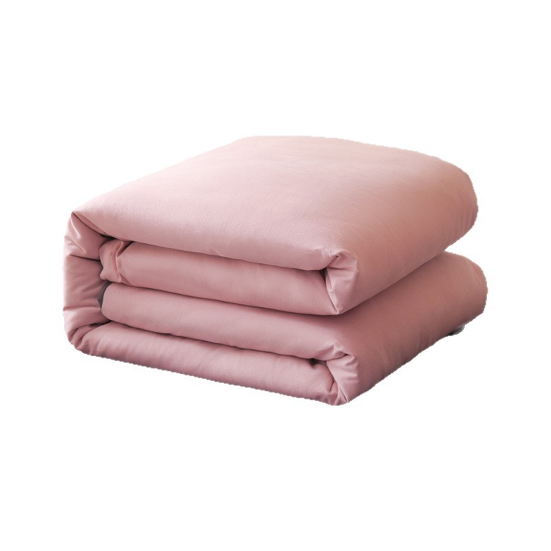 Dormitorio ropa de cama de tres piezas cepilladas de algodón puro sábana gruesa funda de edredón sábana individual de cuatro piezas para estudiantes