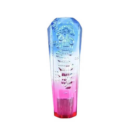 Upgrade your car's gear shifter with a 3-color wave-style knob, featuring a cross-border diamond, crystal, and a sleek gear handle for a stylish and functional replacement.