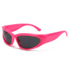 Sunglasses suitable for men and women, fashionable street bike for cycling, glasses, punk style