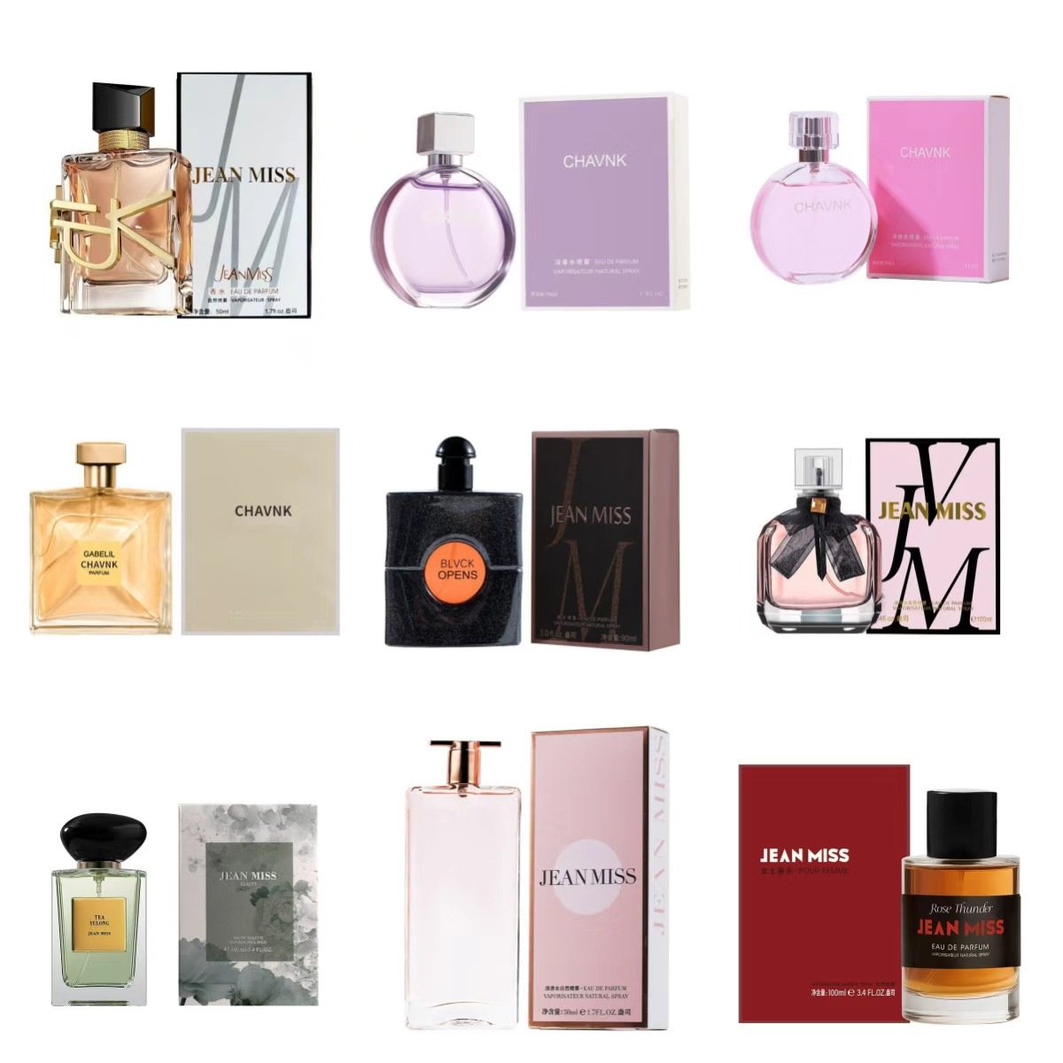 Live-Streamed Same-Style Women's Perfumes: Big-Name Brands Like Chance, J'Adore, Rose of the Nile, and Libre. Cross-Border Perfume Wholesale