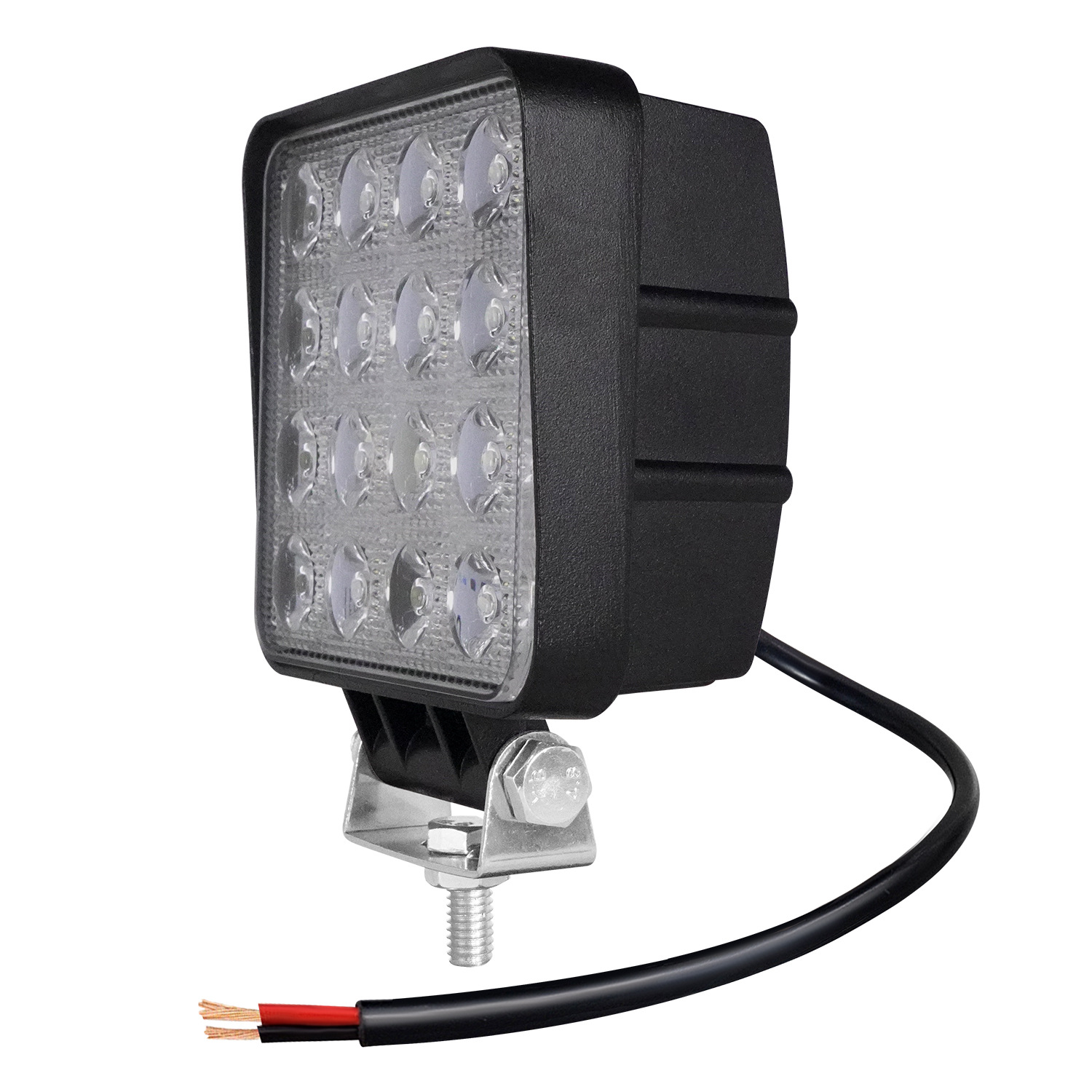 Luz de trabajo LED cuadrada de 4 pulgadas y 48W, luz para coche, luz para vehículo todoterreno, faro delantero para coche, luz LED de 48W, luz potente image 7