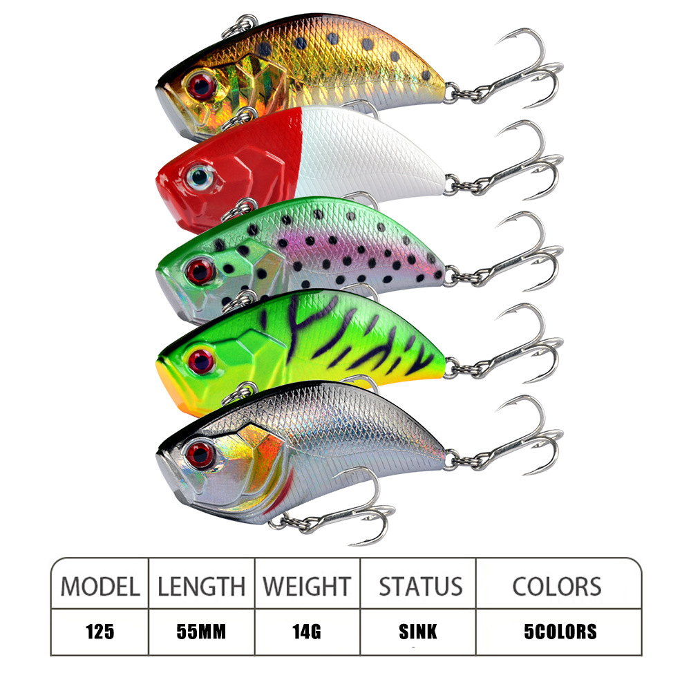 Flutter Lipless Crankbait Fishing Lures Hard Plastic Baits Fresh Water Bass Swimbait Tackle Gear